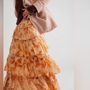 Free People Sawyer Maxi Skirt XS